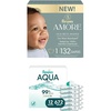 image:imagePampers Amore Size 0 Diapers up to 10 lbs 60 Count amp Aqua Pure Baby Wipes 672 Count 12 Packs  Hypoallergenic BundleSize 1  12x
