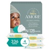 image:imagePampers Amore Size 0 up to 10 lbs 128 Count  Pampers Baby Wipes Sensitive Water Based Wipe Clinically Proven Hypoallergenic and Unscented for Babies 336 Wipes Total 4 FlipTop PacksSize 0  4x