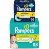 image:imagePampers Disposable Diapers Size 7 Swaddlers 88 Count  Overnight 36 Count