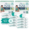 image:imagePampers Pure Protection Disposable Baby Diapers Size 3 2 Month Supply 2 x 168 Count with Aqua Pure Sensitive Baby Wipes 12X PopTop Packs 672 CountSize 3