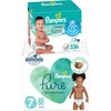 image:imagePampers Pure Protection Disposable Baby Diapers Size 7 One Month Supply 88 Count with Aqua Pure Baby Wipes 6X PopTop Packs 336 Count