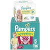 image:imagePampers Swaddlers 360 PullOn Diapers Size 5 116 Count with Sensitive Baby Wipes 4 FlipTop Packs 336 Wipes Total Packaging May VarySize 5  4X