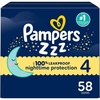 image:imagePampers ZZZ Overnight Diapers Size 3 1628 lbs 66 Count Nighttime Protection Disposable Baby Diaper Night Time Leak and Skin ProtectionSize 4