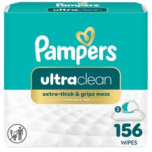 image:imagePampers Ultraclean Baby Wipes Previously Free amp Gentle 99 Water Hypoallergenic Unscented 100 Plant Based PlasticFree 156 Wipes Total 2X FlipTop Packs