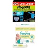 image:imageBundle of Ninjamas Boys Bedwetting Nighttime Underwear Size SM 3870 lbs 88 Count Pampers Wipes Sensitive Water Based Wipe Hypoallergenic and Unscented 336 Wipes Total 4 FlipTop PacksSize SM