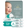 image:imageBundle of Pampers Amore Size 2 1022 lbs 120 Count Our Best Diaper  Pampers Aqua Pure Baby Wipes 99 Water Fragrance Free 336 Baby Wipes Total 6X FlipTop Packs Packaging May Vary
