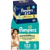image:imageBundle of Pampers Swaddlers Diapers Size 5 2037 lbs 132 Count Absorbent Pampers ZZZ Overnight Diapers Size 4 2237 lbs 104 Count Nighttime Protection Disposable Baby Diaper