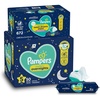 image:imageOvernight Diapers Size 5 50 Count and Baby Wipes  Pampers Swaddlers Overnights Disposable Baby Diapers and Sweet Dreams Wipes 12X PopTop 672 Count