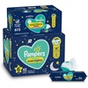 image:imageOvernight Diapers Size 6 42 Count and Baby Wipes  Pampers Swaddlers Overnights Disposable Baby Diapers and Sweet Dreams Wipes 12X PopTop 672 Count