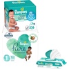 image:imagePampers Pure Protection Disposable Baby Diapers Size 1 One Month Supply 198 Count with Aqua Pure Baby Wipes 6X PopTop Packs 336 CountSize 1