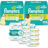 image:imagePampers Swaddlers Disposable Baby Diapers NewbornSize 0 140 Count and Swaddlers Disposable Baby Diapers Size 1 814 lbs 198 Count