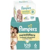 image:imagePampers Swaddlers Disposable Baby Diapers Size 6 108 Count with Sensitive Water Based Baby Wipes 4X PopTop Packs 336 Count