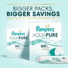 image:imagePampers Amore Size 7 2650 lbs 60 Count  Pampers Aqua Pure Baby Wipes 99 Water Fragrance Free Unscented Water Based MultiUse 448 Wipes Total 8X FlipTop Packs Packaging May Vary
