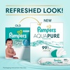 image:imagePampers Amore Size 7 2650 lbs 60 Count  Pampers Aqua Pure Baby Wipes 99 Water Fragrance Free Unscented Water Based MultiUse 448 Wipes Total 8X FlipTop Packs Packaging May Vary