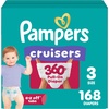 image:imagePampers Diapers  Cruisers 360  Size 8 60 Count up to 100 Leakproof Fit Designed for Active Babies Pull On DiaperSize 3