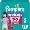image:imagePampers Diapers  Cruisers 360  Size 8 60 Count up to 100 Leakproof Fit Designed for Active Babies Pull On DiaperSize 5