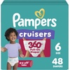 image:imagePampers Diapers  Cruisers 360  Size 8 60 Count up to 100 Leakproof Fit Designed for Active Babies Pull On DiaperSize 6
