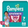 image:imagePampers Diapers  Cruisers 360  Size 8 60 Count up to 100 Leakproof Fit Designed for Active Babies Pull On DiaperSize 7