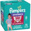 image:imagePampers Diapers  Cruisers 360  Size 8 60 Count up to 100 Leakproof Fit Designed for Active Babies Pull On DiaperSize 8