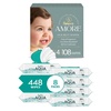 image:imagePampers Amore Size 2 1022 lbs 120 Count  Pampers Aqua Pure Baby Wipes 99 Water Fragrance Free Unscented Water Based MultiUse 448 Wipes Total 8X FlipTop Packs Packaging May VarySize 4  556