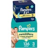 image:imagePampers Swaddlers Diapers Size 3 1326 lbs 136 Count  Pampers ZZZ Overnight Diapers Size 3 1628 lbs 116 Count Nighttime Protection Disposable Baby DiaperSize 3  252