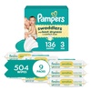 image:imagePampers Swaddlers Diapers Size 4 1534 lbs 120 Count  Sensitive Baby Wipes 504 Wipes Total 6X FlipTop Packs Packaging May VarySize 3  640